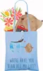 Mr. & Mrs. Panda Tote Bag Kaffee Bohne - Sky Blue - Produktbild-Vorschau 3