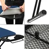 A collage of four images showing details of a folding ironing board. Produktbild-Vorschau