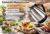 Edelstahl Wasserkocher 1,8 Liter – Schnell, sicher & Produktbild-Vorschau 7