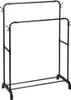 Stojan na šaty kovový čierny dvojitý 110x45x152 cm Náhľad obrázku produktu 7