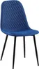 CLP Stuhl Giverny mit Ziernähten blau Material Stoff Produktbild-Vorschau 1