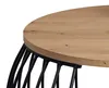 Couchtisch Peking Artisan Eiche & Schwarz – Durchmesser ca. Produktbild-Vorschau 9