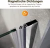 SUNXURY Drzwi prysznicowe 90x195cm Drzwi składane 180° Podgląd zdjęcia produktu 7