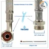 tecuro Sanitär Verbindungsschlauch 90° Bogen 3/8 Produktbild-Vorschau 2