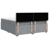 vidaXL Boxspringbett mit Matratze Hellgrau 180x200 cm Stoff Produktbild-Vorschau 6