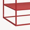 Tavolino 'Solund' in acciaio 90 x 60 x 45 cm rosso Anteprima dell’immagine prodotto 9