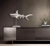 Deko Hai FineBuy 70 cm Aluminium Wohndeko Design Dekoration Produktbild-Vorschau 2