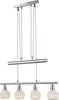 Globo Lighting Hängeleuchte Metall Nickel matt, 4x E14 LED Produktbild-Vorschau 7