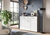 Grote commode Salsa - Rookzilver / Wit hoogglans Productafbeelding-voorbeeld 6