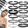Lot de 12 colliers ras du cou en dentelle noire avec Voir les images du produit 14
