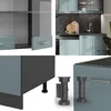 Küchenzeile Vicco R-Line Blau-Grau/Anthrazit 300 cm ohne Produktbild-Vorschau 5