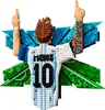LEGO Editions Lionel Messi – Torjubel - 3D DIY Wandbild Set Produktbild-Vorschau 7