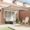 vidaXL Výsuvná markýza, béžová, 350 x 250 cm Náhled obrázku produktu 3