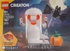 The image shows the packaging of a LEGO Creator set featuring a ghost, a bat, and a pumpkin. Náhled obrázku produktu