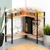 Mensola angolare in legno per cucina, 2 livelli, Anteprima dell’immagine prodotto 2