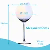Intirilife 2x Wein Glas mit moderner Kante - 470 ml Produktbild-Vorschau 4