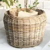 Natur Rattankorb GINI Natural Grey ca.46x36cm Pflanzkorb Produktbild-Vorschau 1