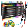 Set di pennarelli acrilici, 48 colori, punta doppia, Anteprima dell’immagine prodotto 1