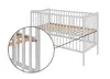 Babybett 120x60 cm aus Holz (Buche) – 3-fach Produktbild-Vorschau 6