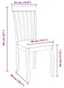 vidaXL Sedie da pranzo con cuscino 2 pz. Legno massiccio Anteprima dell’immagine prodotto 8