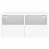 vidaXL Szafka wisząca pod TV biała 60x30x30 cm materiał Podgląd zdjęcia produktu 11