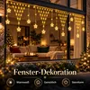 5x0,6 meter LED-lichtgordijn, kerst, sterren, lichtketting, Productafbeelding-voorbeeld 5