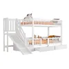 STILVORA Etagenbett 90x200cm Jugendbett mit Rutsche und Produktbild-Vorschau 4