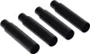 Four black cylindrical objects are arranged diagonally on a white background. Produktbild-Vorschau
