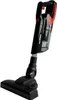 A black and red cordless stick vacuum cleaner is shown against a white background. Produktbild-Vorschau