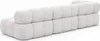Canapé d'angle forme en L modulaire, tissu bouclé Abriamo, Voir les images du produit 4