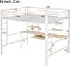 A diagram of a loft bed with dimensions indicated. Produktbild-Vorschau