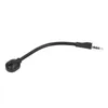 A black microphone with a 3.5mm connector on a white background. Podgląd zdjęcia produktu