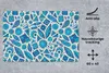 MuchoWow® Schreibtischunterlage Blau - Muster - Federn - Produktbild-Vorschau 3