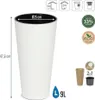 Prosperplast Blumentopf TUBUS SLIM Weiß 25 cm Produktbild-Vorschau 13