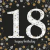 16 tovaglioli 18 Sparkling Celebrations argento e oro - 18° Anteprima dell’immagine prodotto 3