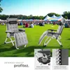 Chaise longue pliable CLOUD II avec pare-soleil - gris Voir les images du produit 4