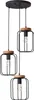 Lampadario Brillante Tosh 3xE27 40 W marrone/nero Anteprima dell’immagine prodotto 3