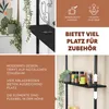 bremermann Teleskop-Wandregal mit 4 schwarzen Ablageböden Produktbild-Vorschau 3
