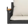 vidaXL Wiszący fotel z poduszką czarny 63x62x40 cm z Podgląd zdjęcia produktu 9