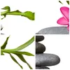 Bilder auf glas - Ruhig blume dekoration stein - 100x70cm - Produktbild-Vorschau 8