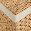 vidaXL Wäschekorb mit 3 Fächern 75x42,5x52 cm Produktbild-Vorschau 9