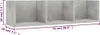 vidaXL Nástěnná police na CD Concrete Grey 75x18x18 cm Náhled obrázku produktu 6