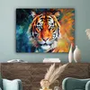 MuchoWow® - Leinwandbilder - Tiger - Tiere - Ölgemälde - Produktbild-Vorschau 4