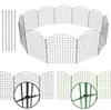 NewHabitat | 10x Teichzaun Steckzaun aus Metall Anthrazit Produktbild-Vorschau 1