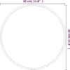 vidaXL Lustro ścienne srebrne okrągłe Ø 30 cm Podgląd zdjęcia produktu 6