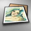 Gerahmtes Poster - Schwarzer Rahmen - Aquarell Frau Produktbild-Vorschau 3