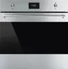 A front view of a stainless steel oven. Podgląd zdjęcia produktu