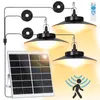 LED solární lampa detektor pohybu, závěsné světlo teplé Náhled obrázku produktu 1