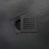 900x900 mm anthrazitgraue Duschwanne aus Mineralguss | Muse Produktbild-Vorschau 5
