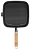 vidaXL Grillpfanne mit Holzgriff Gusseisen 20 x 20 cm Produktbild-Vorschau 1